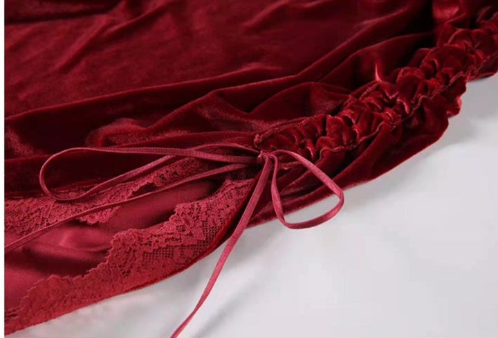Velvet Midnight Lace Slip
