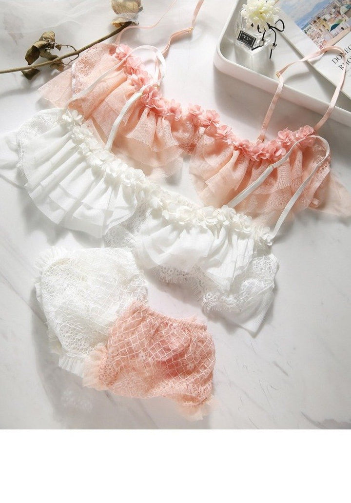 Blossom Lace Vintage Lingerie Set