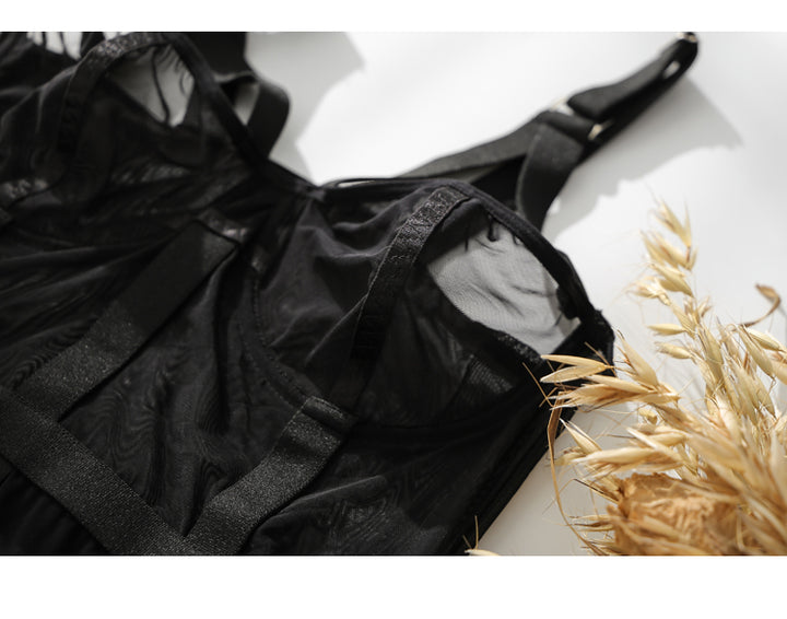 Midnight Allure Sheer Bodysuit