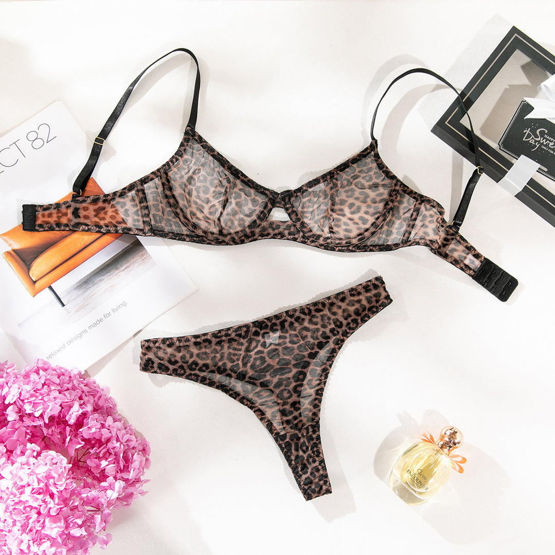 Animal Print Sheer Set - Main Image
