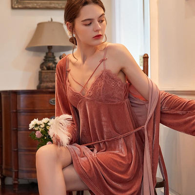 Chemise de nuit 2 pièces