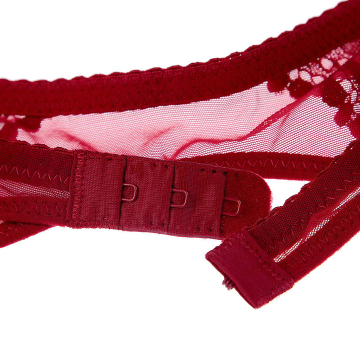 Thin Red Retro Garter Belt
