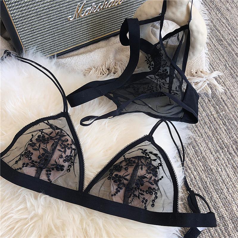 Lingerie black embroidery